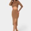 bebe2121_caramel_1_885ae715-6abd-4dae-aba2-eaec166c994d Lurex Rib Cropped Kit Set