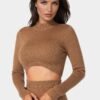 bebe2121_caramel_4_1cc93c2c-2a69-49d9-b0d7-9ee70c47d34f Lurex Rib Cropped Kit Set